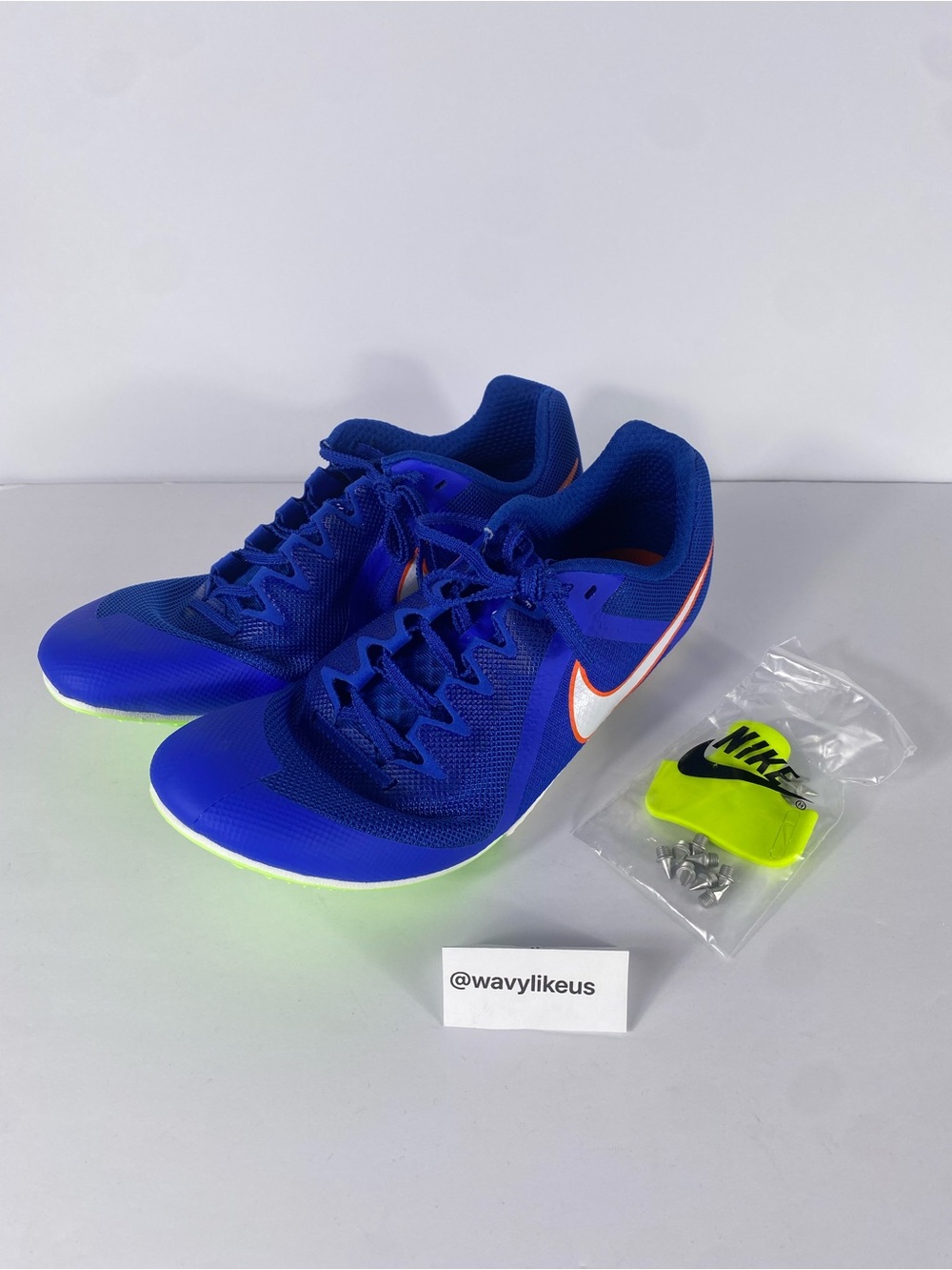 Nike Zoom Rival Track & Field Shoes Blue Men Size 10.5 DC8749-401